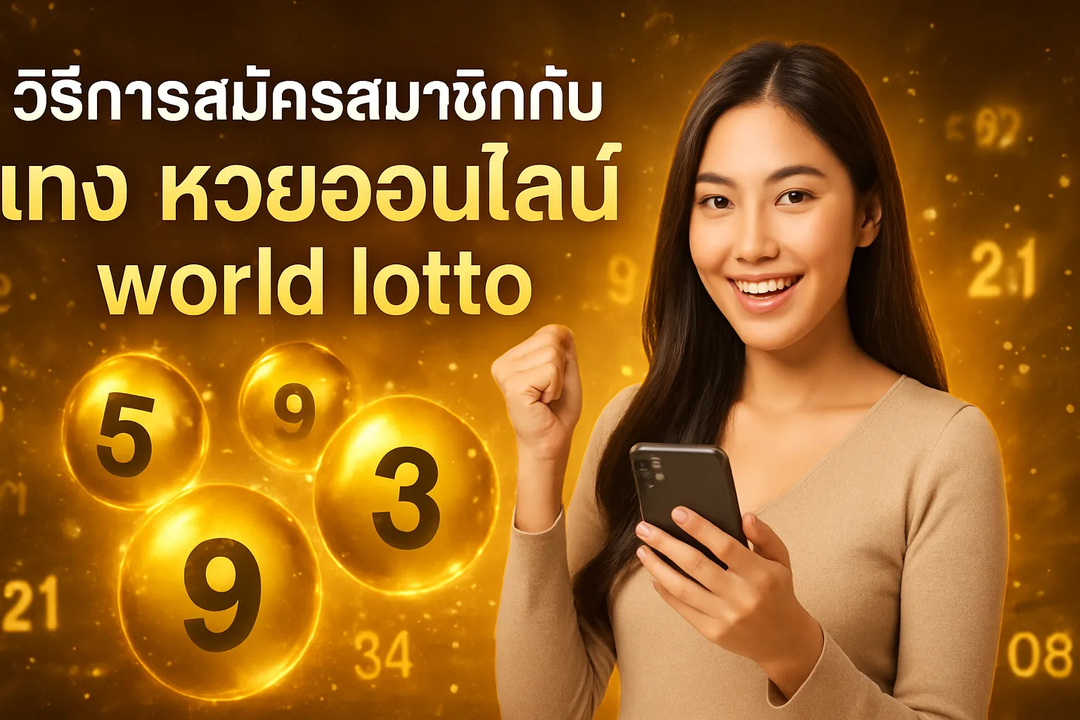 ภาพประกอบหัวข้อ วิธีการสมัครสมาชิกกับ world lotto