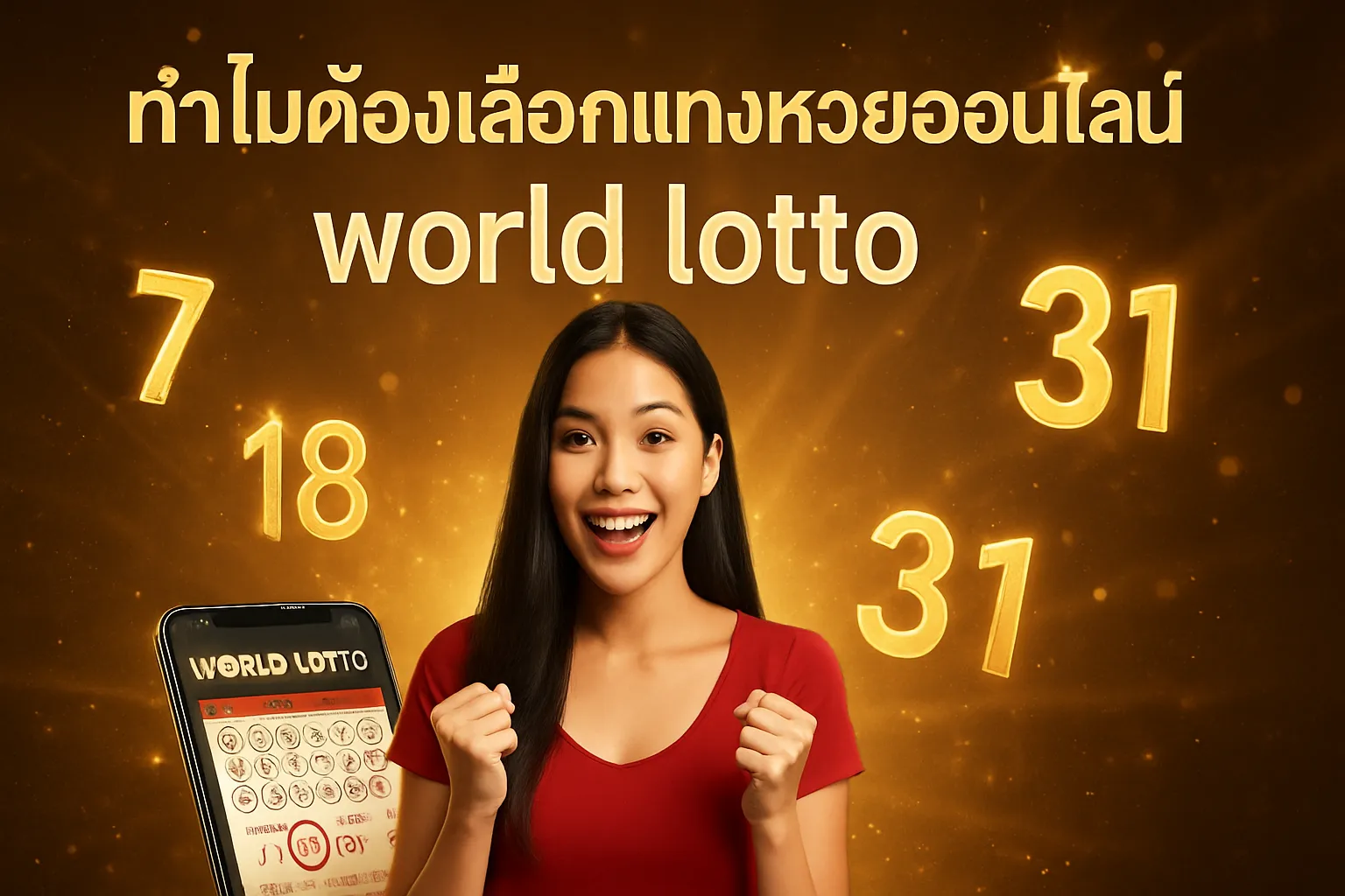ภาพประกอบหัวข้อ ทำไมต้องเลือกแทงหวยออนไลน์กับ world lotto