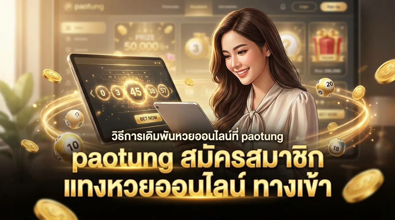 ภาพประกอบหัวข้อ วิธีการแทงหวยออนไลน์ที่ paotung
