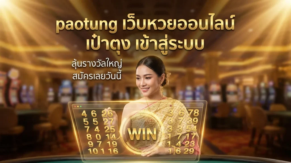 ภาพประกอบหัวข้อ paotung เว็บหวยออนไลน์ เป๋าตุง เข้าสู่ระบบ แทงหวยง่าย จ่ายจร — paotung เว็บหวยออนไลน์ เป๋าตุง เข้าสู่ระบ
