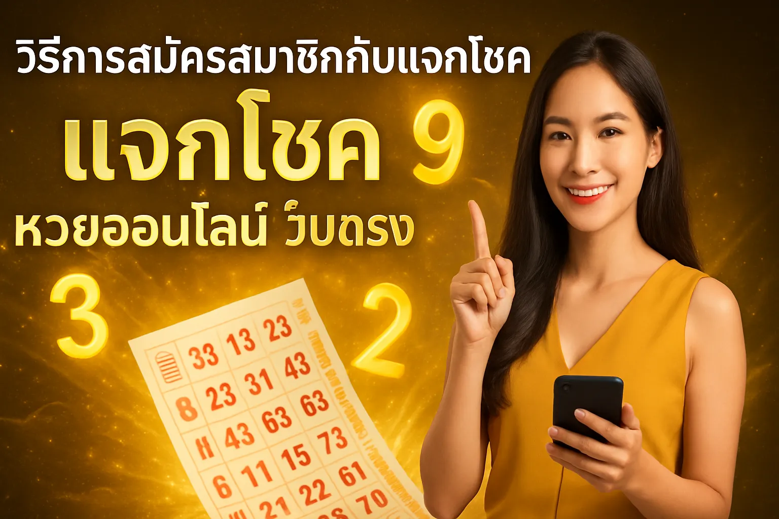 ภาพประกอบหัวข้อ วิธีการสมัครสมาชิกกับแจกโชค