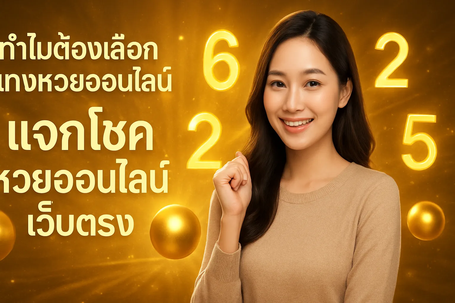 ภาพประกอบหัวข้อ ทำไมต้องเลือกแทงหวยออนไลน์