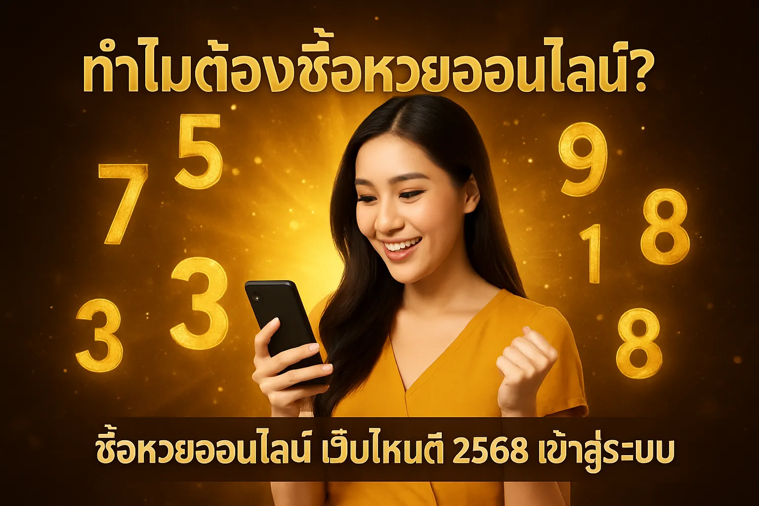 ภาพประกอบหัวข้อ ทำไมต้องซื้อหวยออนไลน์?