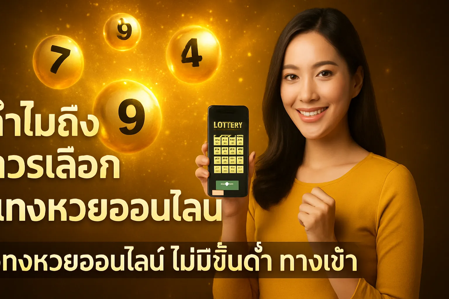 ภาพประกอบหัวข้อ ทำไมถึงควรเลือกแทงหวยออนไลน์