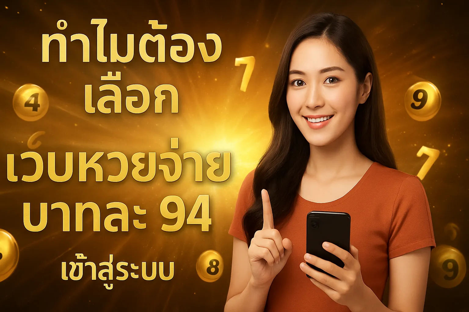 ภาพประกอบหัวข้อ ทำไมต้องเลือกเว็บหวยจ่ายบาทละ 94