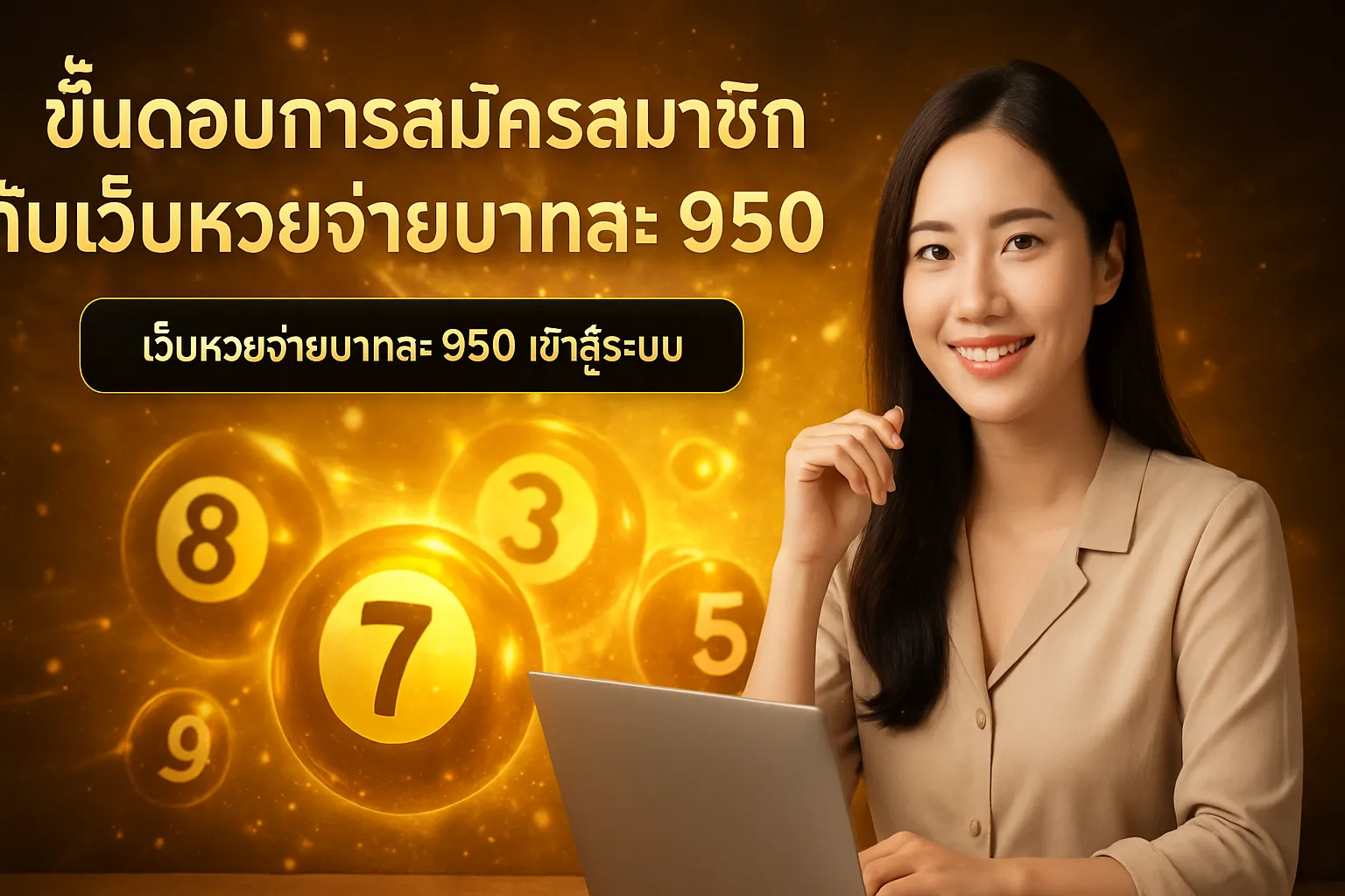 ภาพประกอบหัวข้อ ขั้นตอนการสมัครสมาชิกกับเว็บหวยจ่ายบาทละ 950