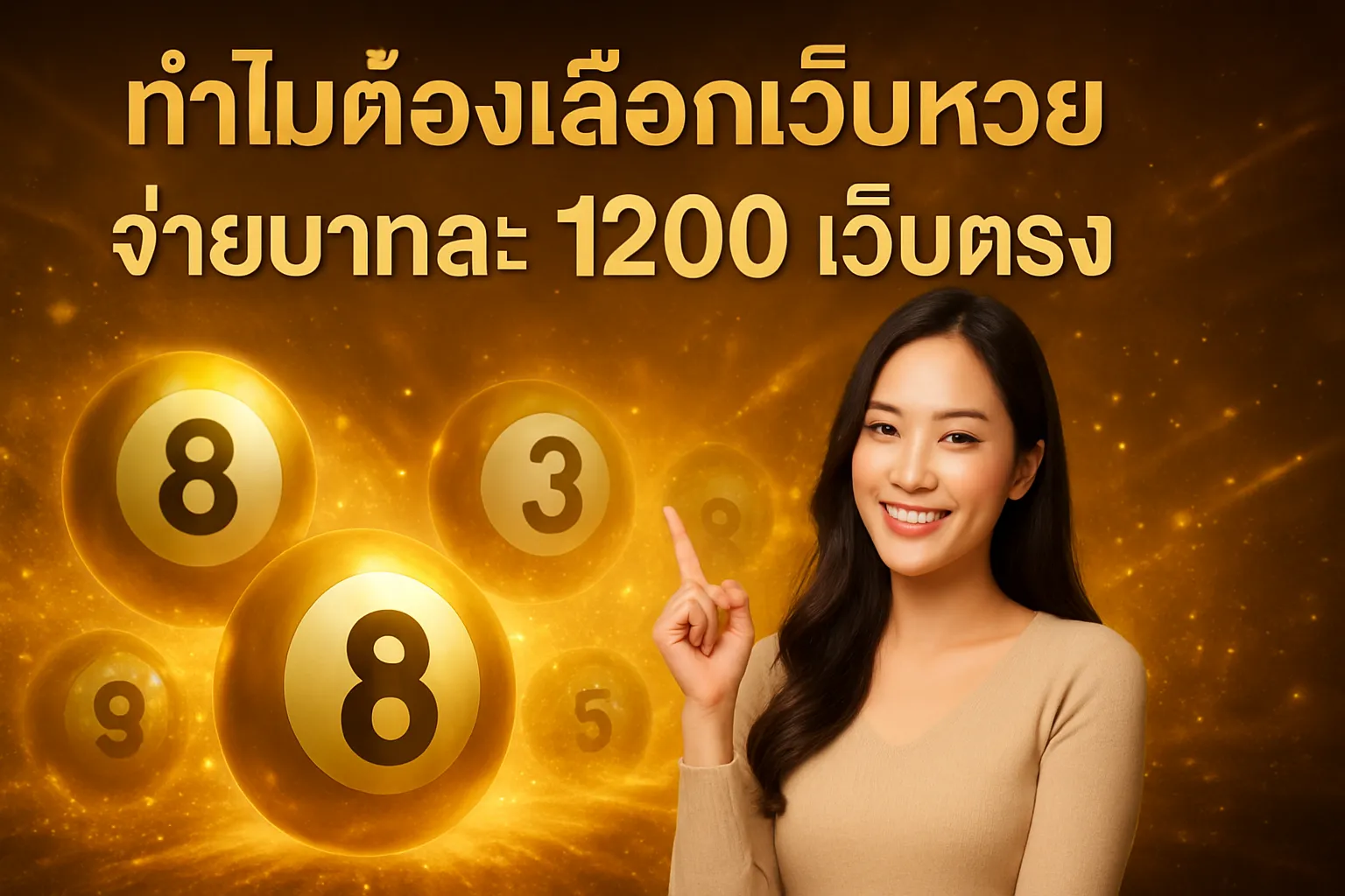 ภาพประกอบหัวข้อ ทำไมต้องเลือกเว็บหวยจ่ายบาทละ1200