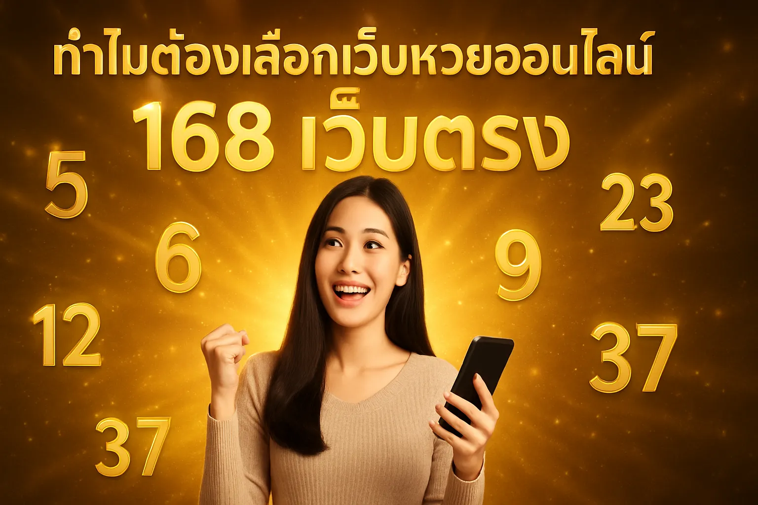 ภาพประกอบหัวข้อ ทำไมต้องเลือกเว็บหวยออนไลน์ 168 เว็บตรง?