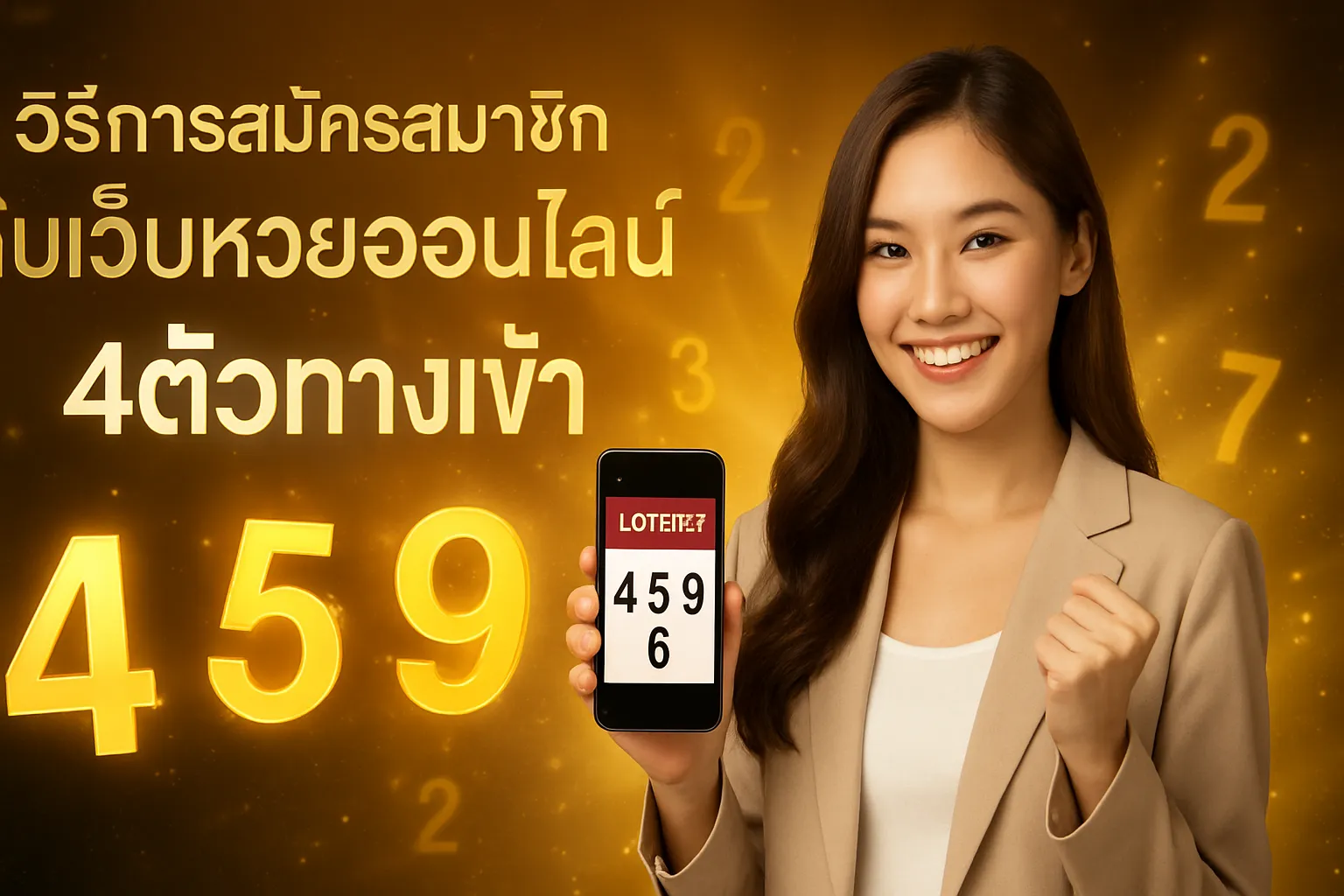 ภาพประกอบหัวข้อ วิธีการสมัครสมาชิกกับเว็บหวยออนไลน์ 4ตัว
