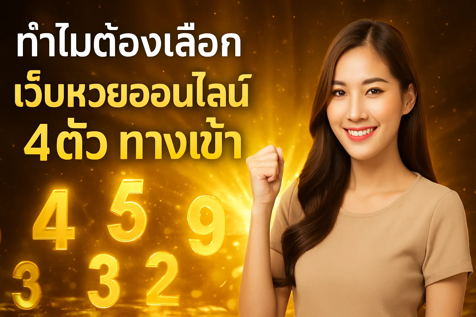 ภาพประกอบหัวข้อ ทำไมต้องเลือกเว็บหวยออนไลน์ 4ตัว