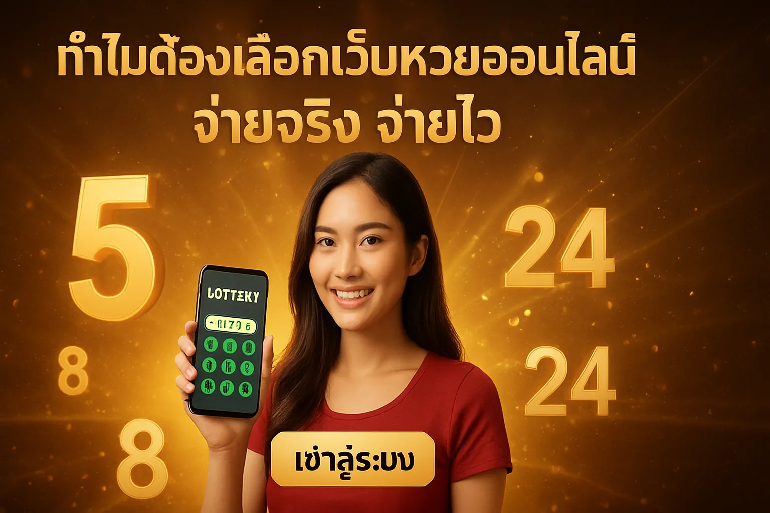 ภาพประกอบหัวข้อ ทำไมต้องเลือกเว็บหวยออนไลน์ จ่ายจริง จ่ายไว