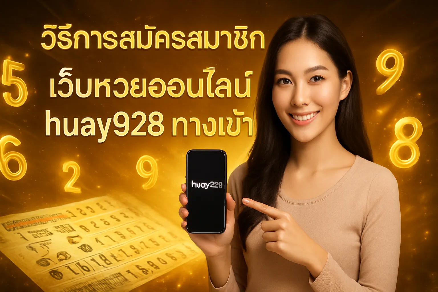 ภาพประกอบหัวข้อ วิธีการสมัครสมาชิกกับ huay928
