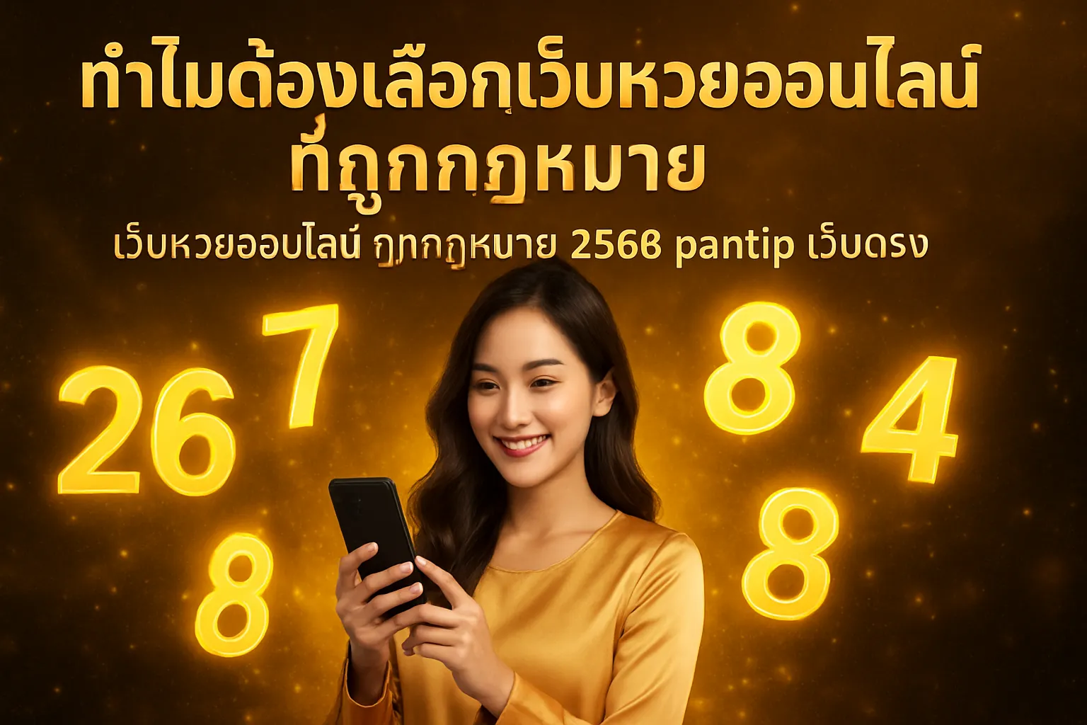 ภาพประกอบหัวข้อ ทำไมต้องเลือกเว็บหวยออนไลน์ที่ถูกกฎหมาย