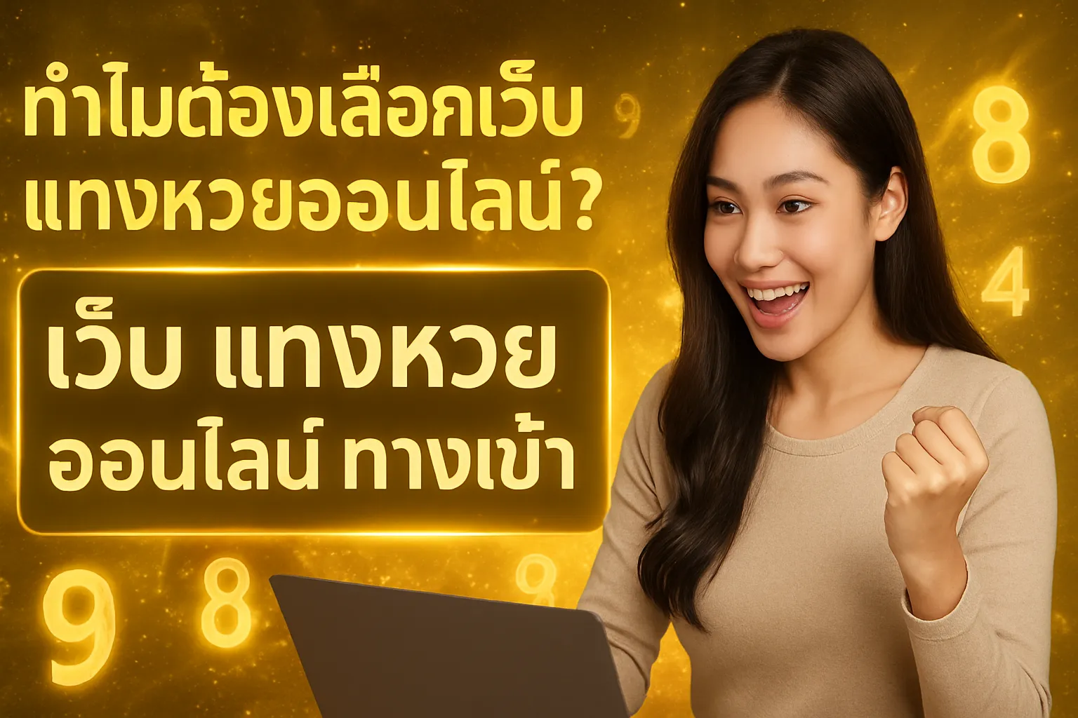 ภาพประกอบหัวข้อ ทำไมต้องเลือกเว็บแทงหวยออนไลน์?